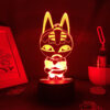 Animal Crossing Game Character Cleopatra 3D Led Night Lights Cool Gifts for Kids Bedroom Bedside Decoration 2 - Animal Crossing Merchandise