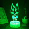 Animal Crossing Game Character Cleopatra 3D Led Night Lights Cool Gifts for Kids Bedroom Bedside Decoration 3 - Animal Crossing Merchandise