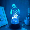 Animal Crossing Game Character Isabelle 3D Led Night Lights Cool Gifts for Kids Bedroom Bedside Decoration - Animal Crossing Merchandise