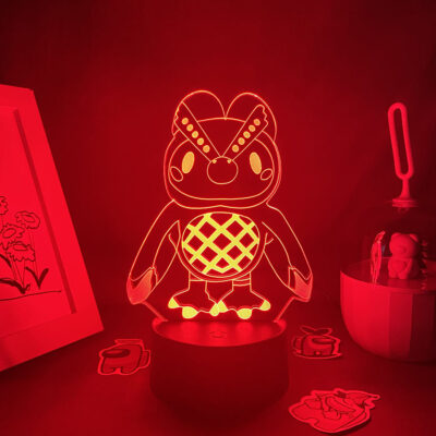 Animal Crossing Game Character Owl Celeste 3D Led Neon Night Lights Cool Gifts for Kids Bedroom 1 - Animal Crossing Merchandise