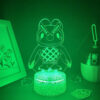 Animal Crossing Game Character Owl Celeste 3D Led Neon Night Lights Cool Gifts for Kids Bedroom 4 - Animal Crossing Merchandise