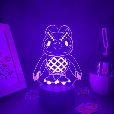 Animal Crossing Game Character Owl Celeste 3D Led Neon Night Lights Cool Gifts for Kids Bedroom - Animal Crossing Merchandise