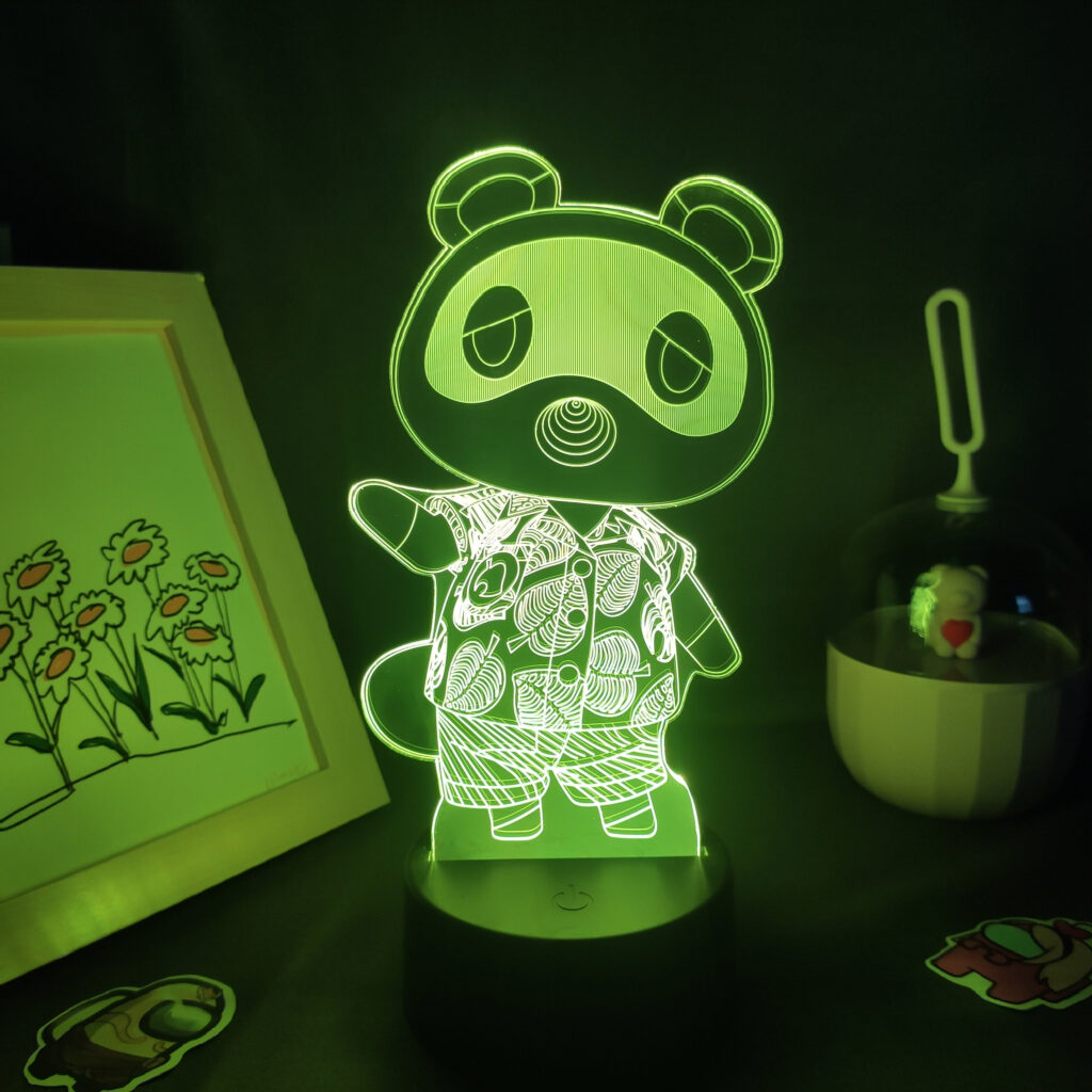 Animal Crossing Game Character Tom Nook 3D Led Lamps RGB Night Lights Cool Gifts for Kids 1 scaled - Animal Crossing Merchandise