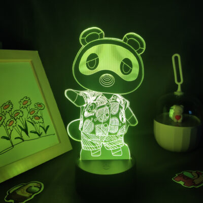 Animal Crossing Game Character Tom Nook 3D Led Lamps RGB Night Lights Cool Gifts for Kids 1 - Animal Crossing Merchandise