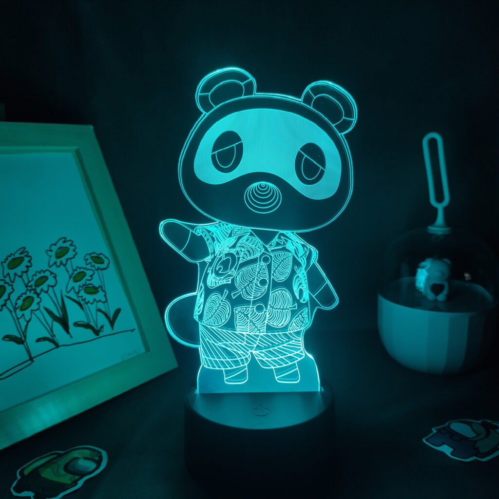 Animal Crossing Game Character Tom Nook 3D Led Lamps RGB Night Lights Cool Gifts for Kids scaled - Animal Crossing Merchandise