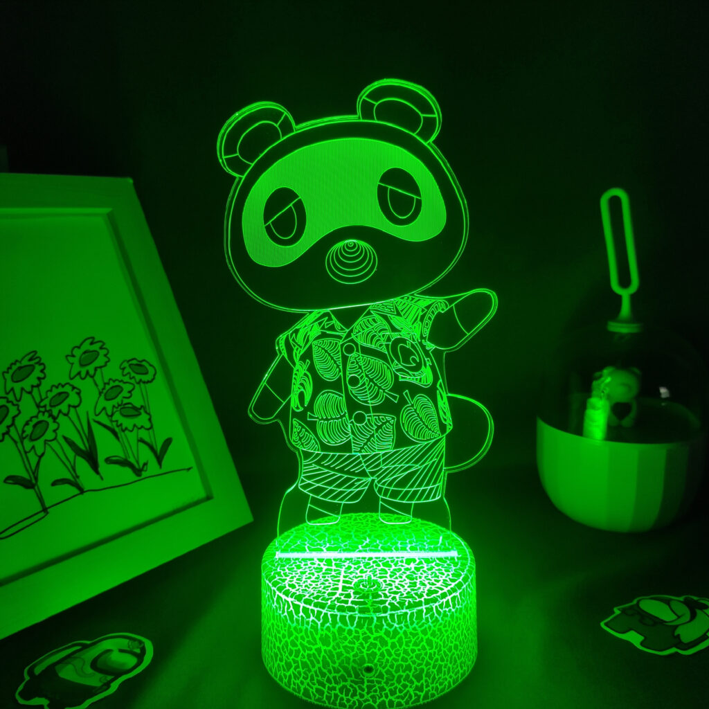 Animal Crossing Game Character Tom Nook 3D Led Lamps RGB Night Lights Cool Gifts for Kids 4 scaled - Animal Crossing Merchandise