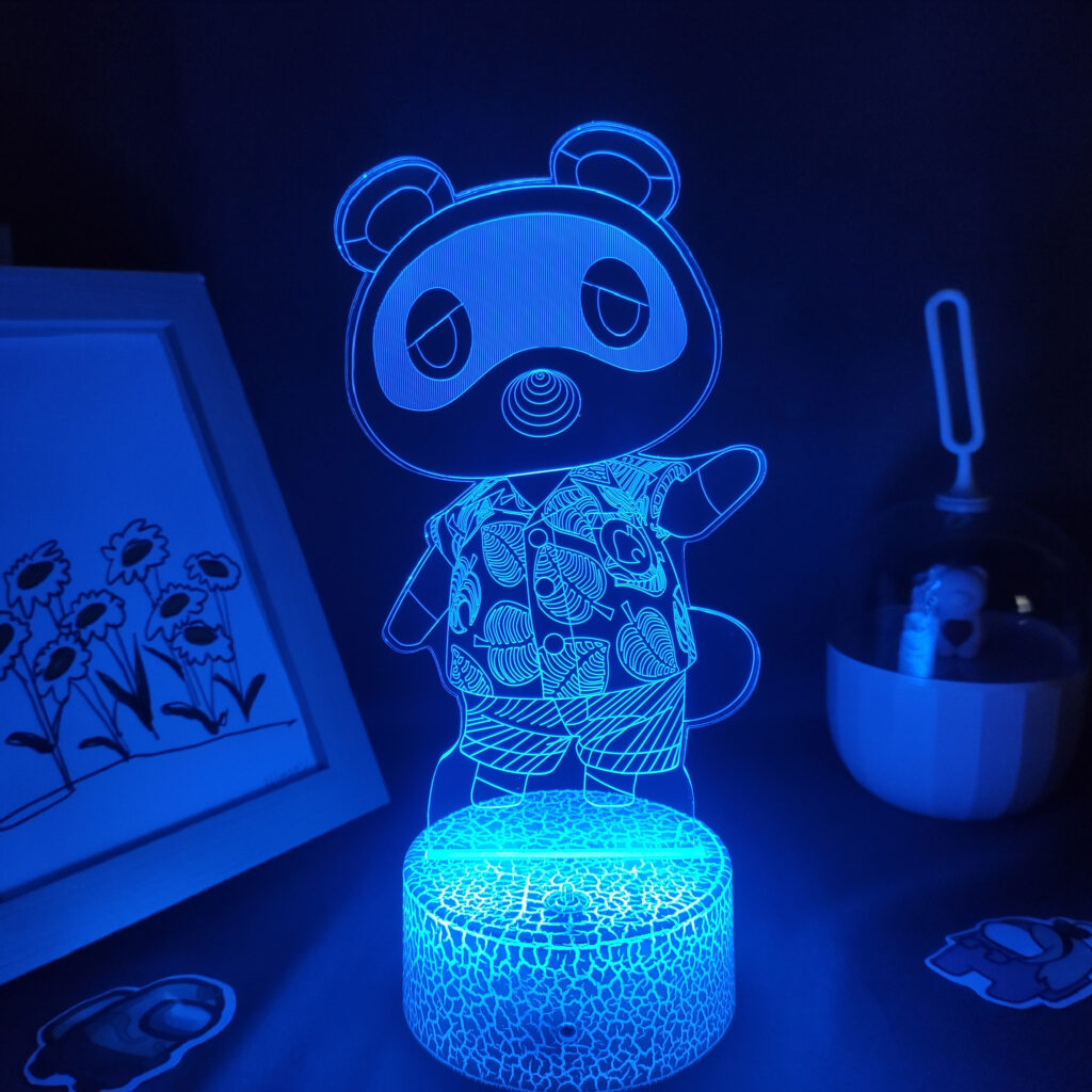 Animal Crossing Game Character Tom Nook 3D Led Lamps RGB Night Lights Cool Gifts for Kids 5 scaled - Animal Crossing Merchandise