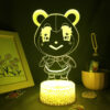 Animal Crossing New Horizons Game Character Judy 3D Led Neon Night Lights Kawaii Gifts for Kids 4 - Animal Crossing Merchandise