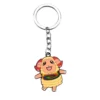 kf S0eae8434eca540c0b76967e11aee8481c Cartoon Animal Crossing Related Collection Metal Figure Keychain Charm Pendant Key Rings Jewelry Cosplay Accessories - Animal Crossing Merchandise