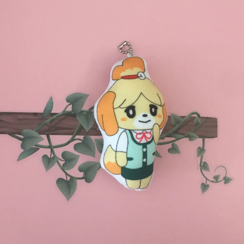 kf S5ba08a42729347e692c4e0cc92698dcdL 10cm Anime Plush Animal Crossing New Horizons Plush Filled Pendant Tasha Raccoon Dog Key Chain Bag - Animal Crossing Merchandise