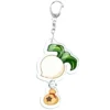 kf Sdb1d7825e9a4419c9c9d87369c6efd20K Animal Crossing Acrylic Keychain Anime Perch Turnip Bag Pendant Key Chain Kids Toy Kawaii Key Ring - Animal Crossing Merchandise