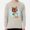 ssrcolightweight sweatshirtmensoatmeal heatherfrontsquare productx1000 bgf8f8f8 16 - Animal Crossing Merchandise